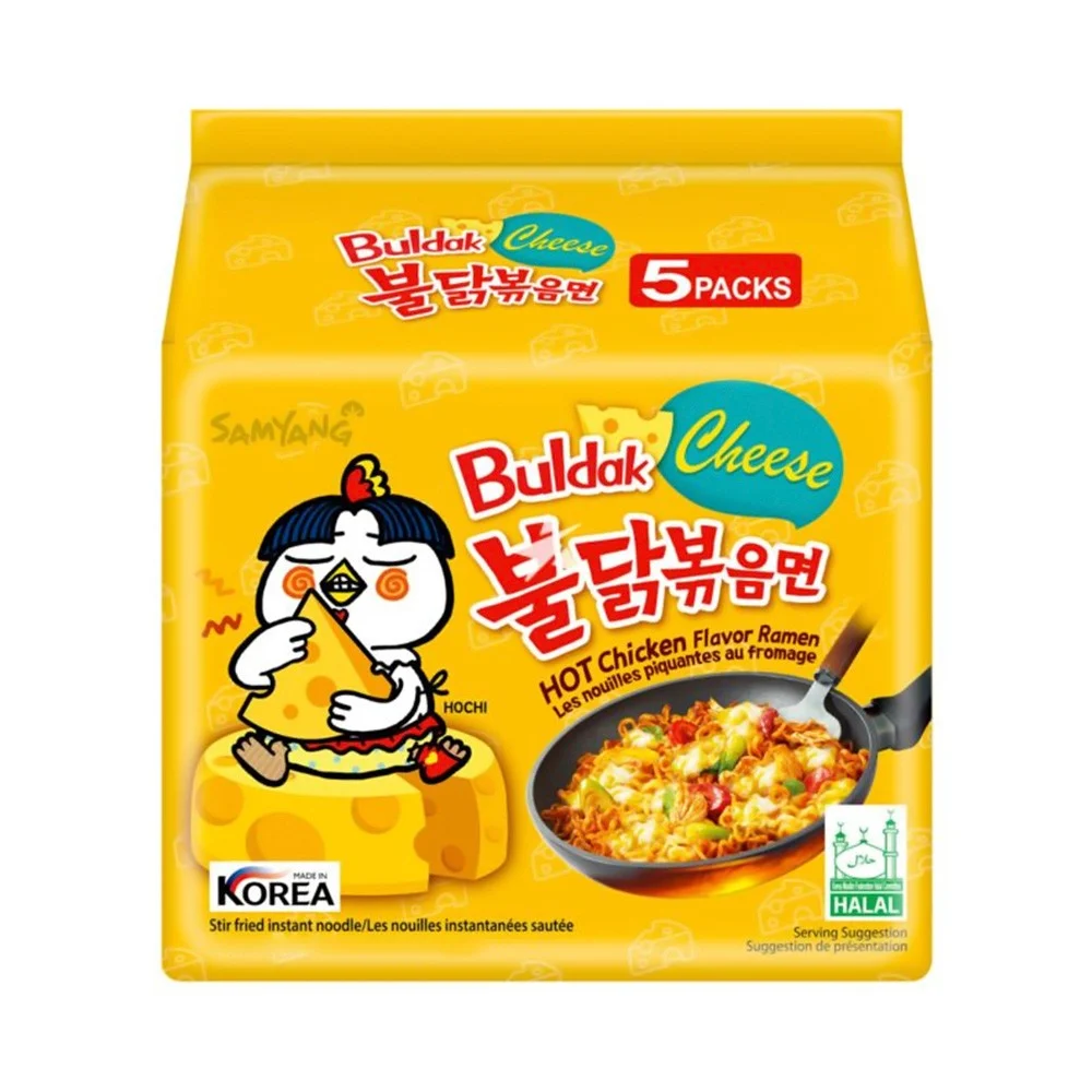 BULDAK CHEESE CHICKEN RAMEN MULTIPACK (140GM X 5)