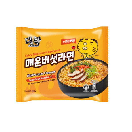 DAEBAK MUSHROOM FLAVOUR RAMEN 103GM