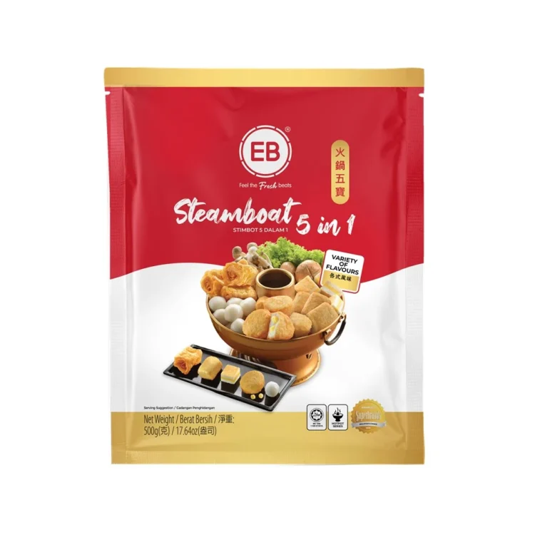 STEAMBOAT 5 in 1 (ASSORTED FISHBALL) 500GM
