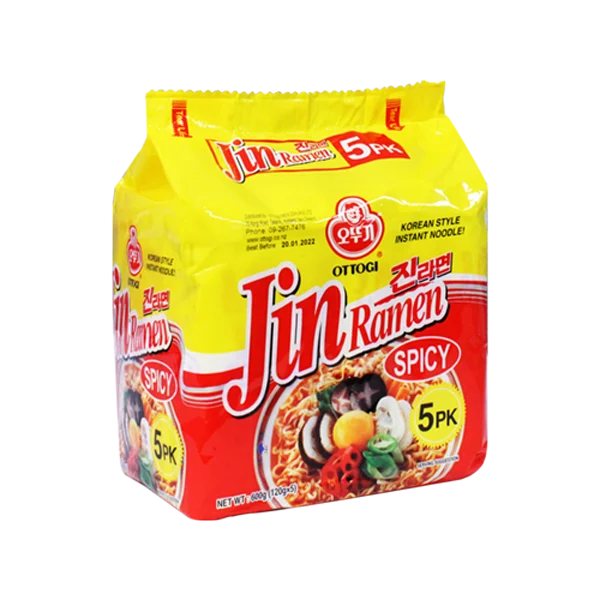 OTTOGI JIN RAMEN SPICY MULTIPACK (120GM X 5)