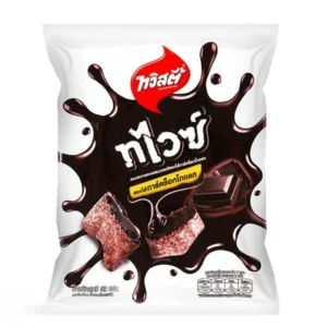 TWIST RICE CRACKER WITH MALT & DARK CHOCOLATE 59GM