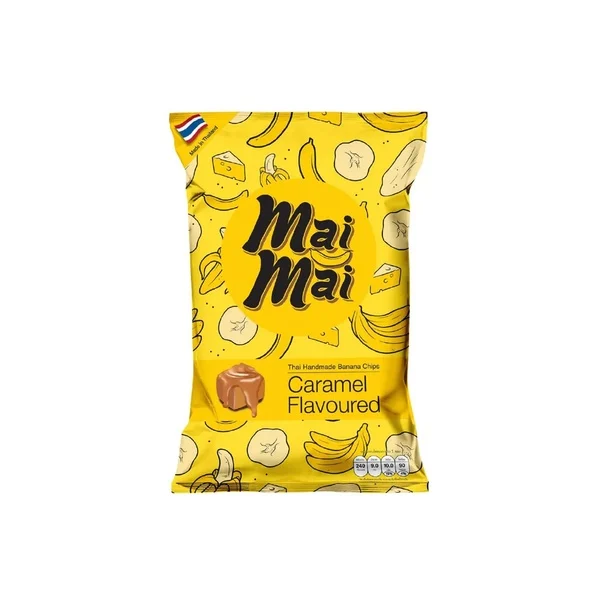 MAI MAI BANANA CHIPS CARAMEL 50 GM