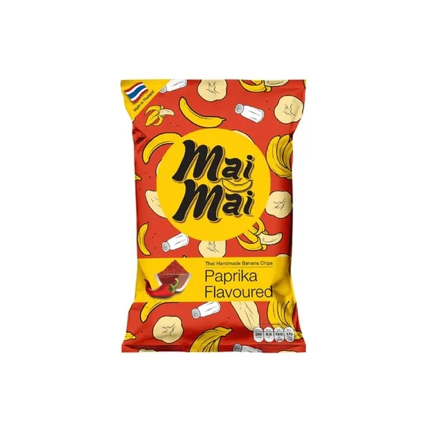 MAI MAI BANANA CHIPS PAPRIKA 50 GM