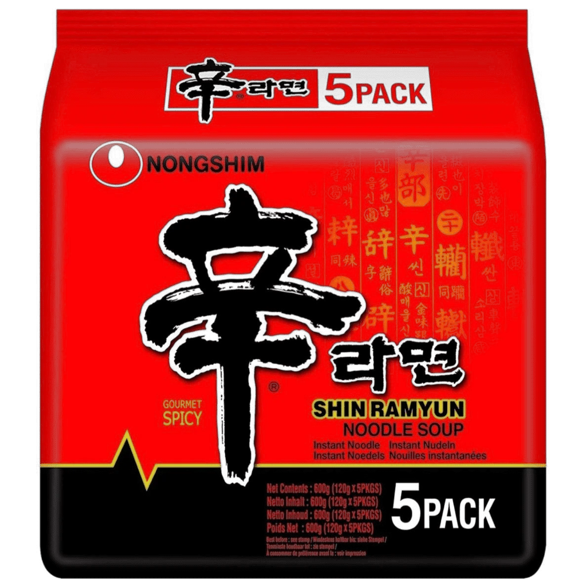 NONGSHIM SHIN RAMEN MULTIPACK (120GM X 5)